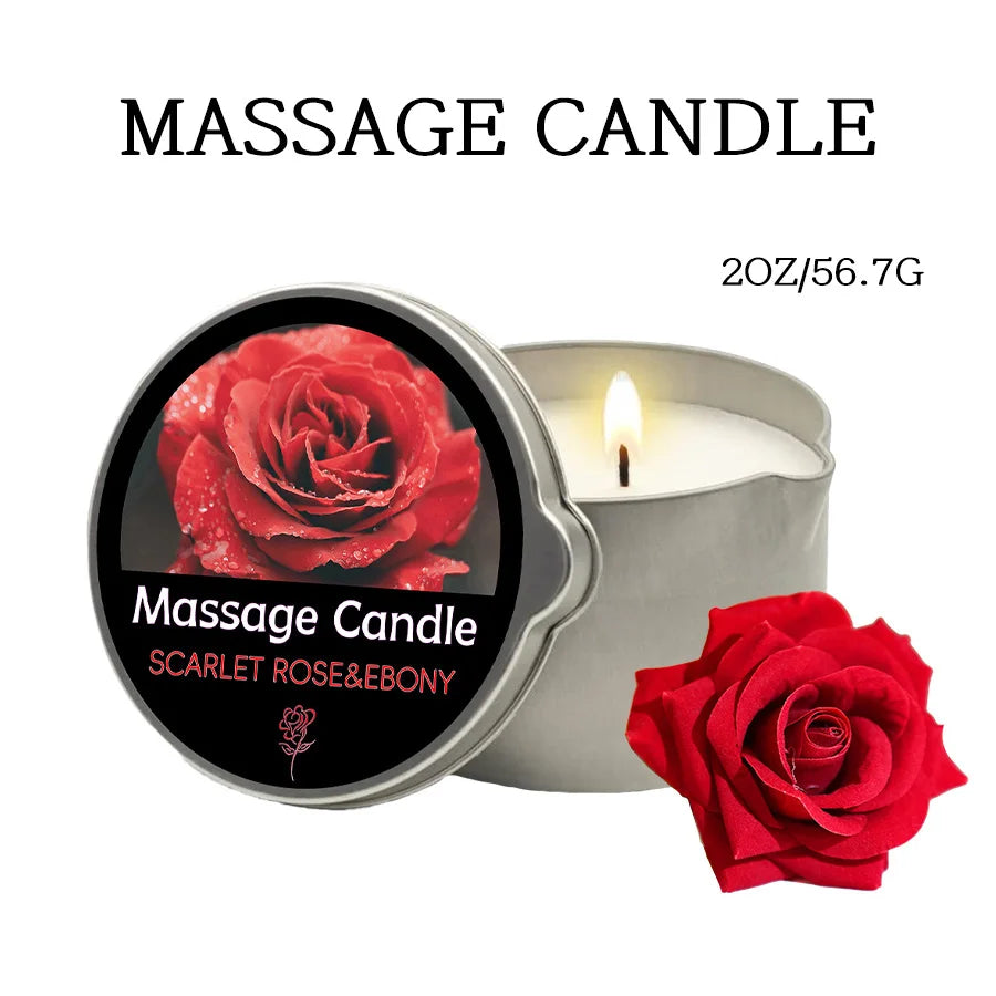 Massage Candles EVODUCK Pour Spout Tins Jasmine Lavender Rose Fragrances