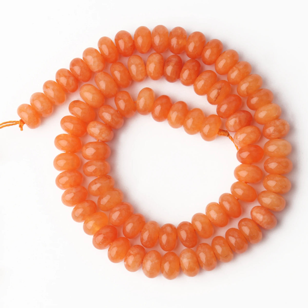Stone Beads Rondelle Yellow Green Jade-Style for DIY Jewelry Making Craft Beads
