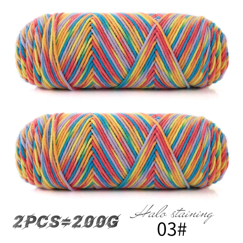 Yarn, Colorful for Hand Knitting Scarves, Sweaters & Crochet Projects