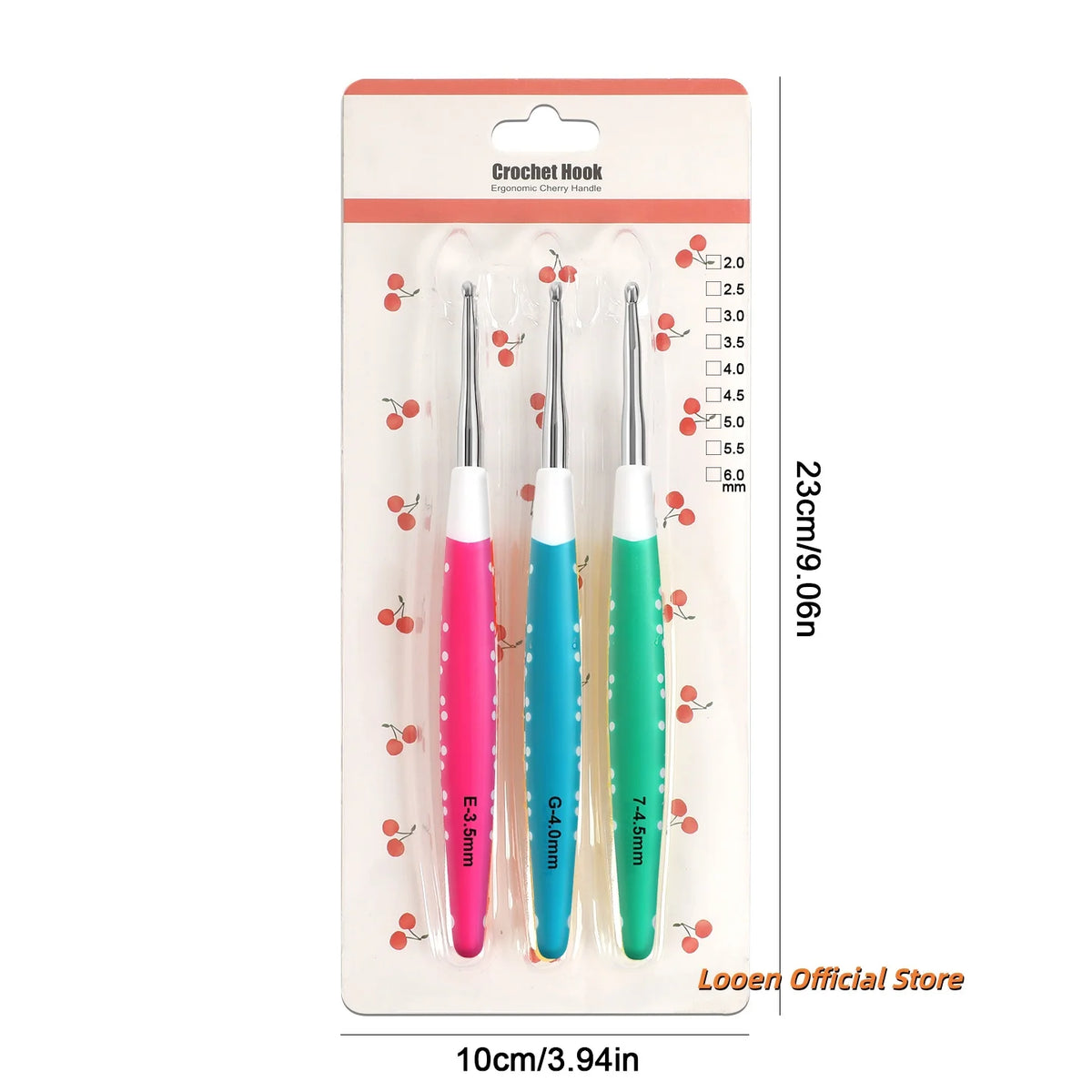 Crochet Hooks, Aluminum for Handmade Yarn & Beginner Needlecraft Projects