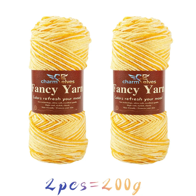 Yarn, Multicolor Gradient for Sweaters, Scarves, Hats, Gloves & Slippers