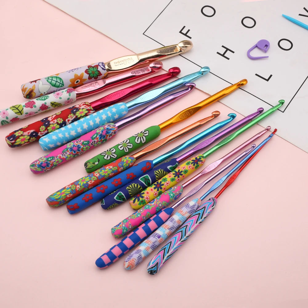Crochet Hook Set with Storage Bag for Handmade Sweaters & Beginner Crafts