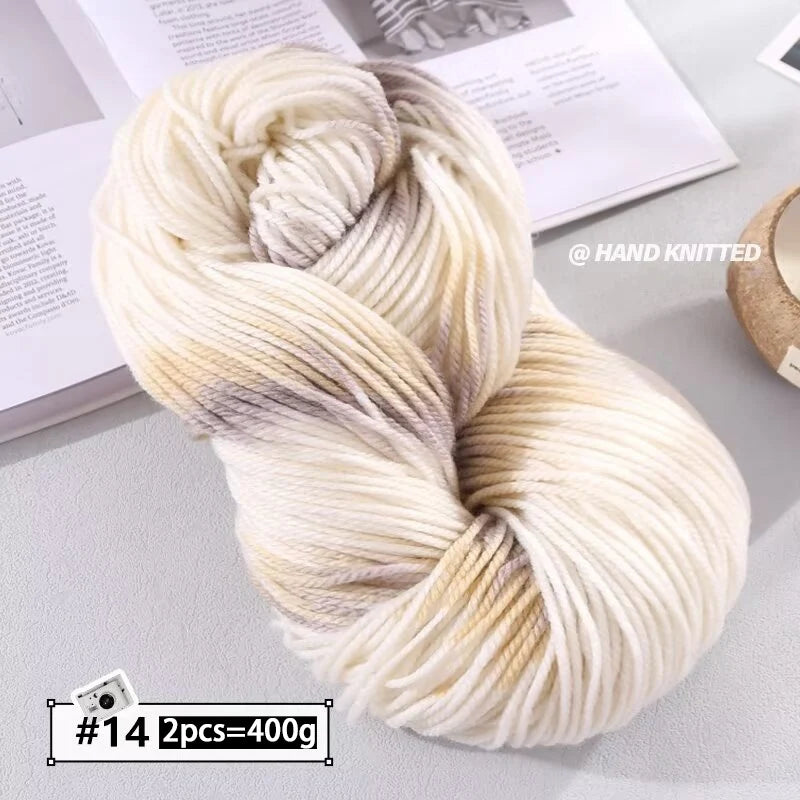 Yarn, Chunky Color Gradient for Handmade Coats, Scarves, Hats & Gloves