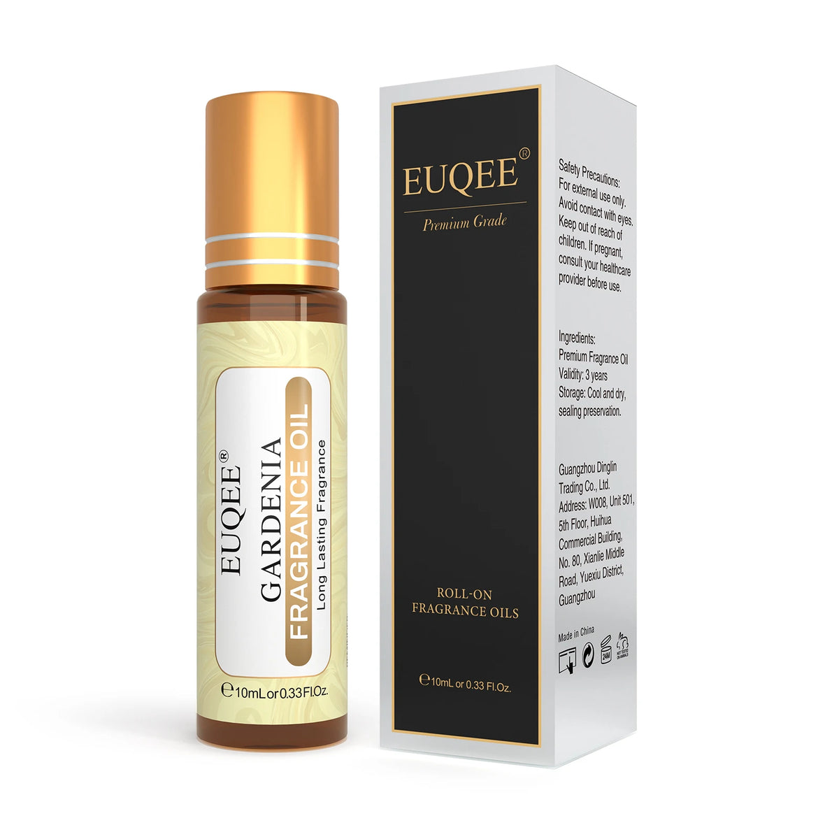 EUQEE Women's Roll-On Perfume Oil 10ml 31 Scents Alcohol-Free Long-Lasting