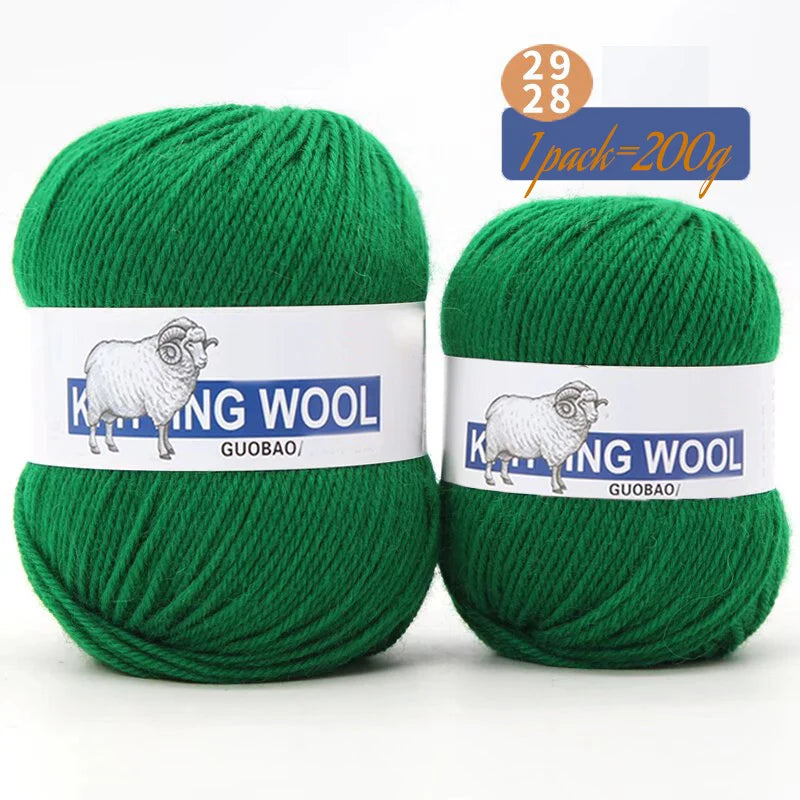 Yarn, Medium Thickness for Knitting Sweaters, Coats, Scarves & Winter Hats