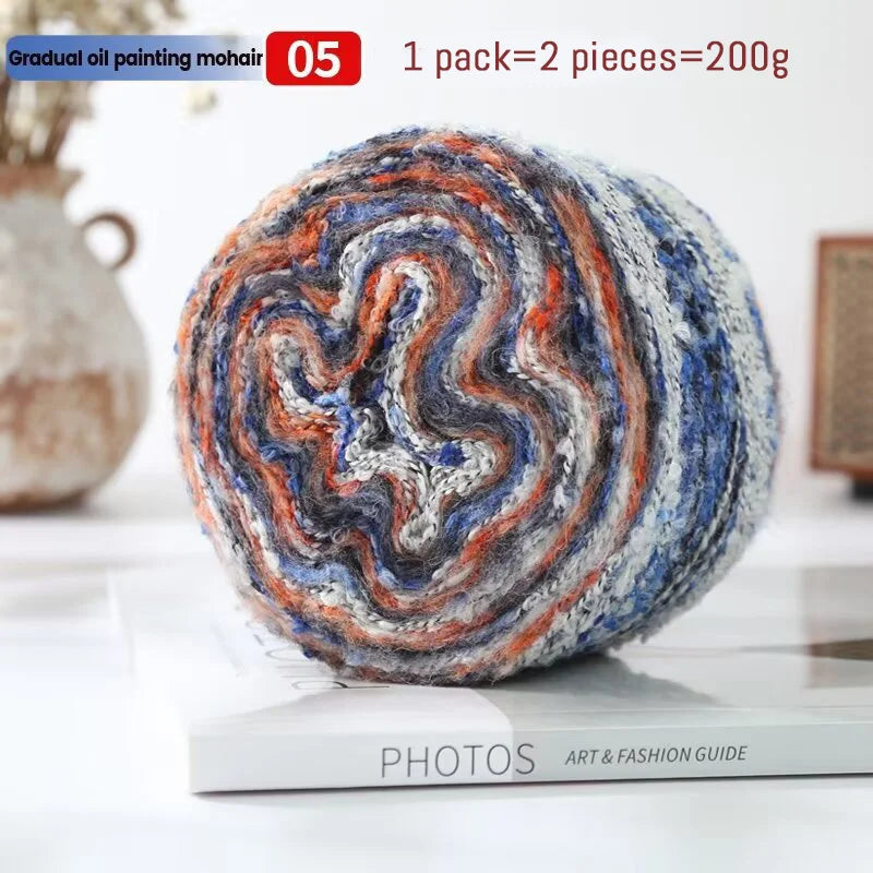 Yarn, Painterly Rainbow Gradient for Sweaters, Coats, Gloves & Scarves