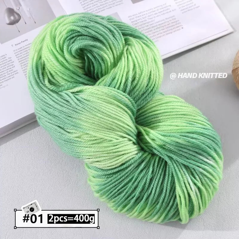 Yarn, Chunky Color Gradient for Handmade Coats, Scarves, Hats & Gloves