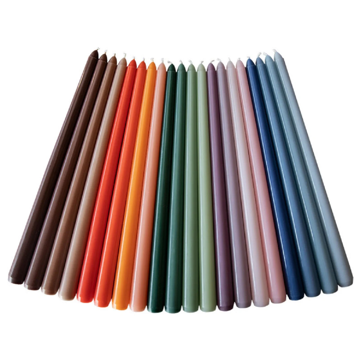 4pcs/box 25cm/9.84inch Morandi Gradient Taper Candles Set, Long Stem Unscented Candles for Wedding, Dinner, Party & Home Decor