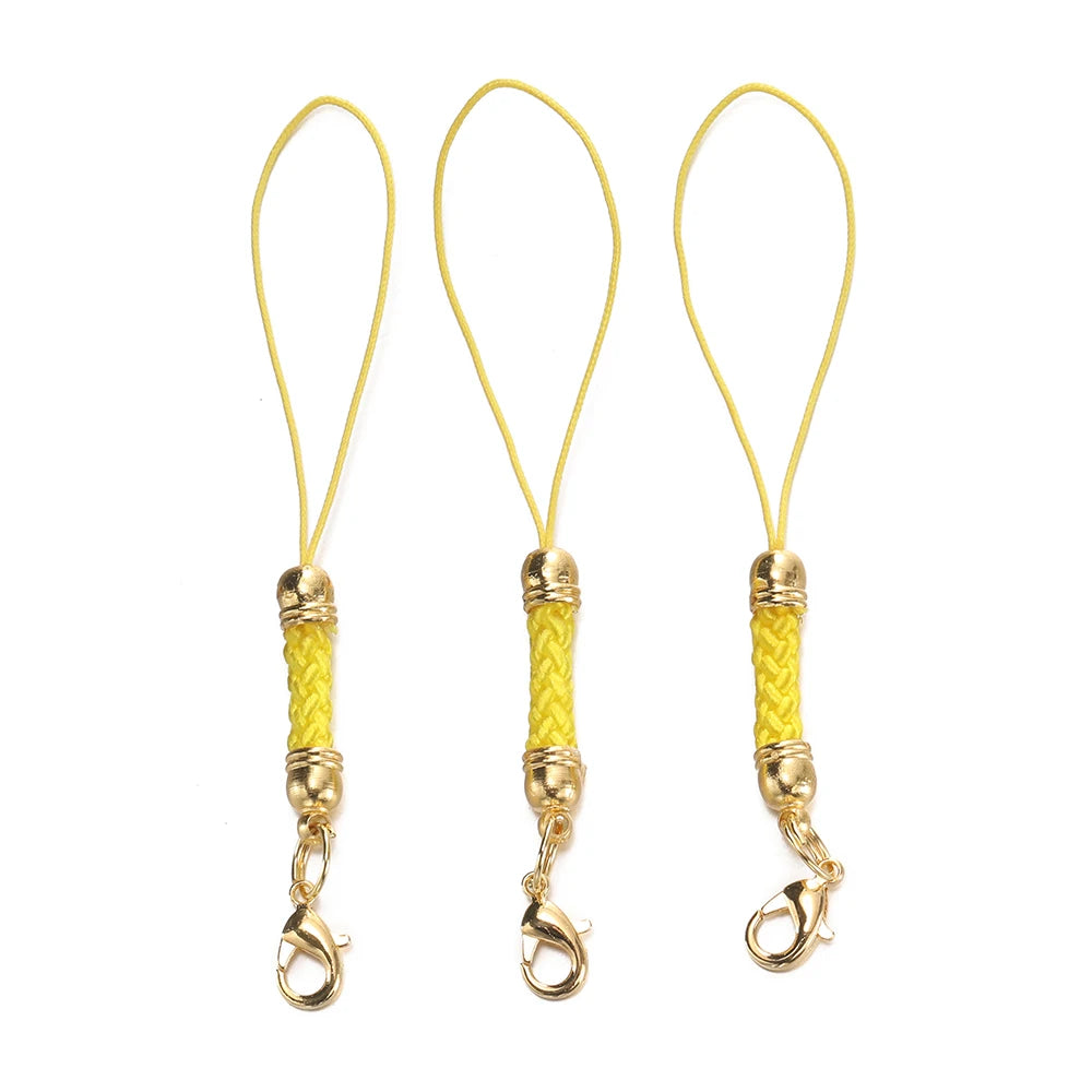 Keychain Cord Straps Lobster Clasps Jump Rings DIY Jewelry Making Craft Supplies