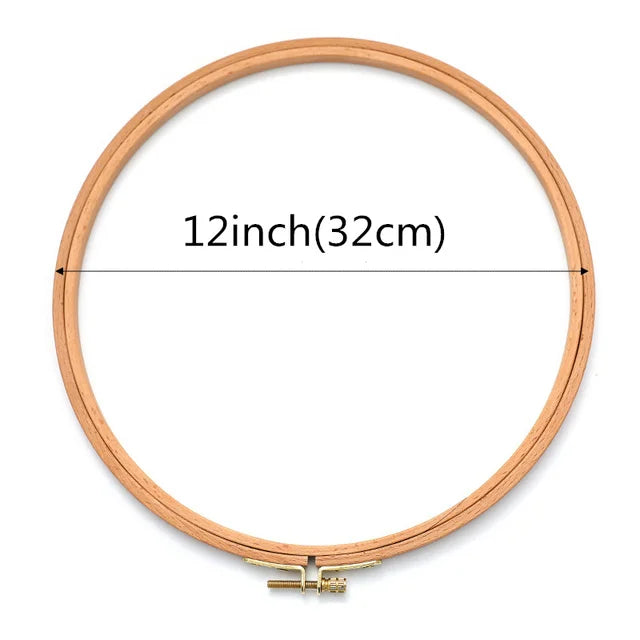 Embroidery Hoop, Oval Frame for Cross-Stitch & Handmade Needlework Projects