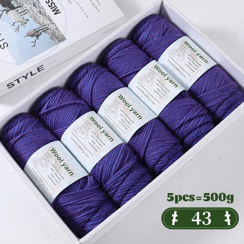 Yarn, Thick Rainbow Gradient for Coats, Scarves, Gloves & Creative Knitwear