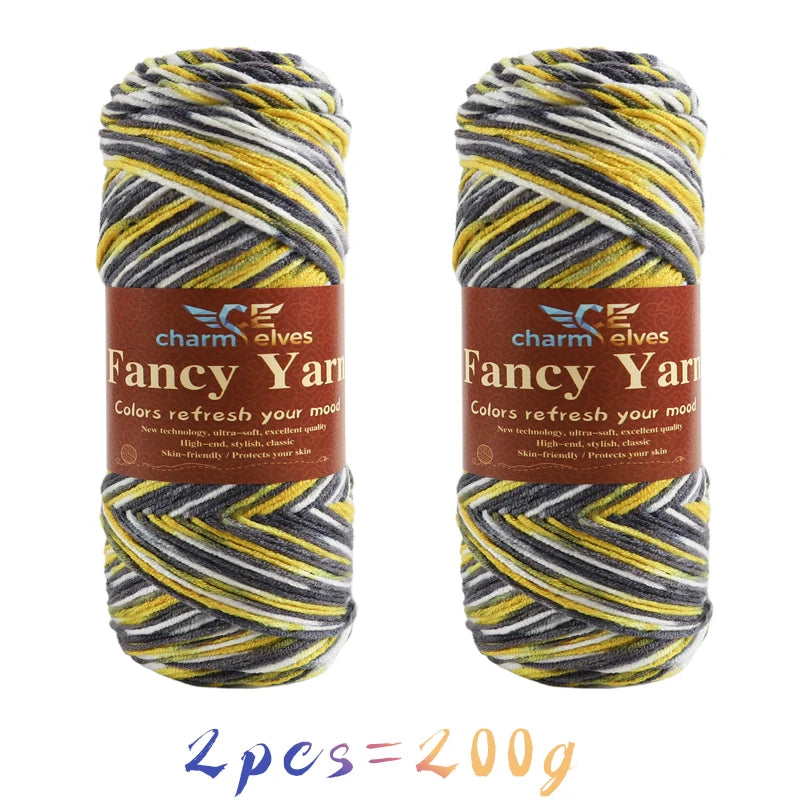 Yarn, Multicolor Gradient for Sweaters, Scarves, Hats, Gloves & Slippers