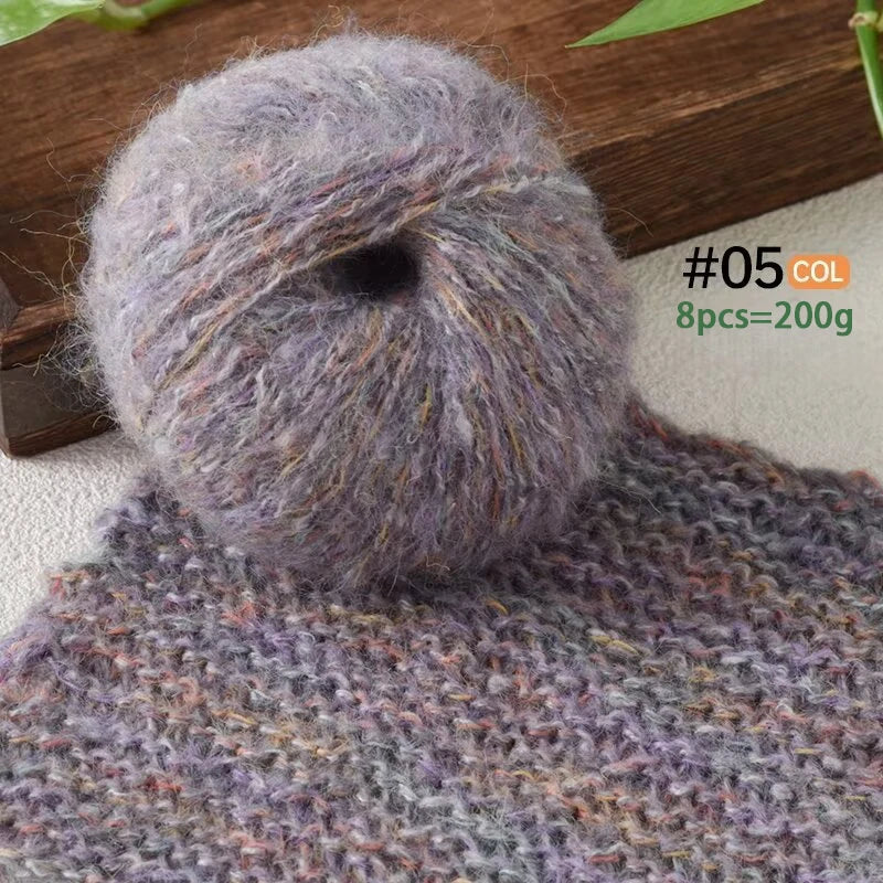 Yarn, Colorful Textured for Sweaters, Shawls, Coats, Scarves & Crochet
