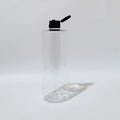 Flip-Top Bottles Empty PET Black White Clear Cosmetic Packaging 14 Pack