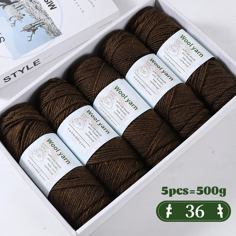 Yarn, Thick Rainbow Gradient for Coats, Scarves, Gloves & Creative Knitwear