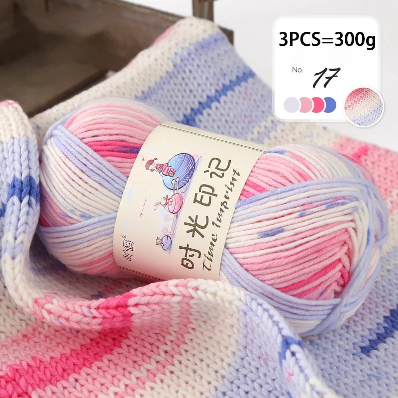 Yarn, Colorful Gradient for Sweaters, Coats, Gloves, Bags & Blankets