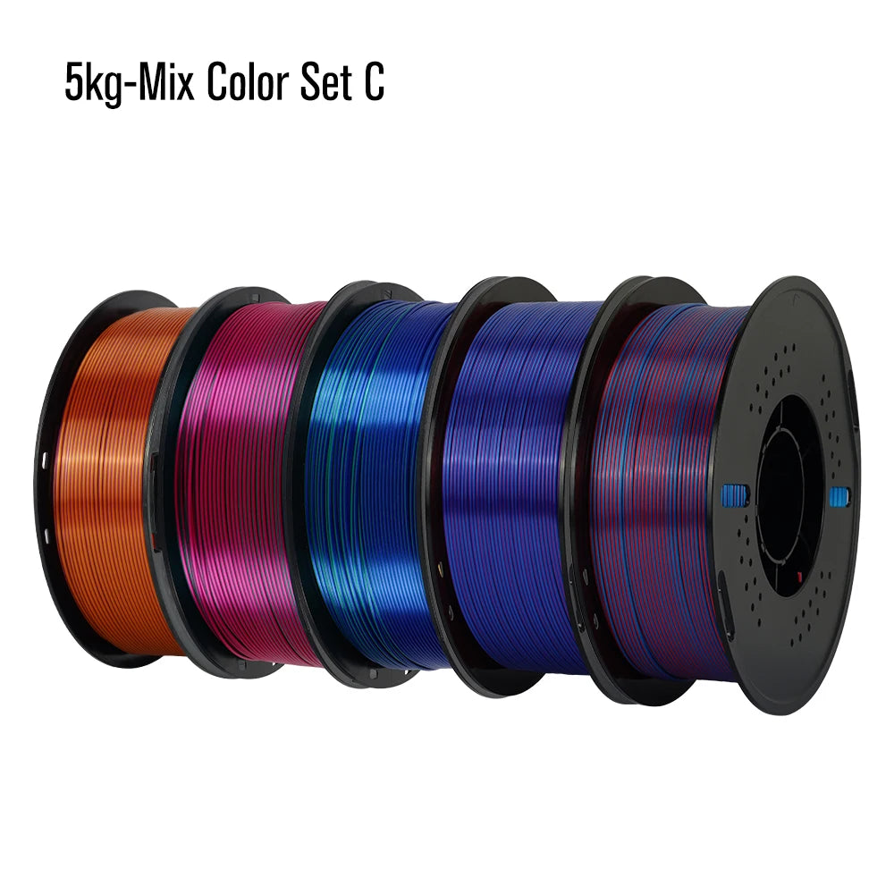 3D Printer Filament Silk Dual-Color PLA 1.75mm 5KG or 10KG KINGROON
