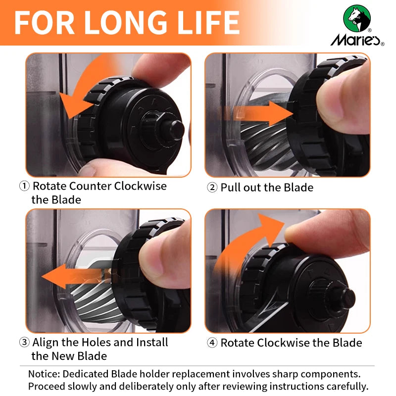 Pencil Sharpener, Marie's Manual — 5 Adjustable Hole Sizes, Artist & Student