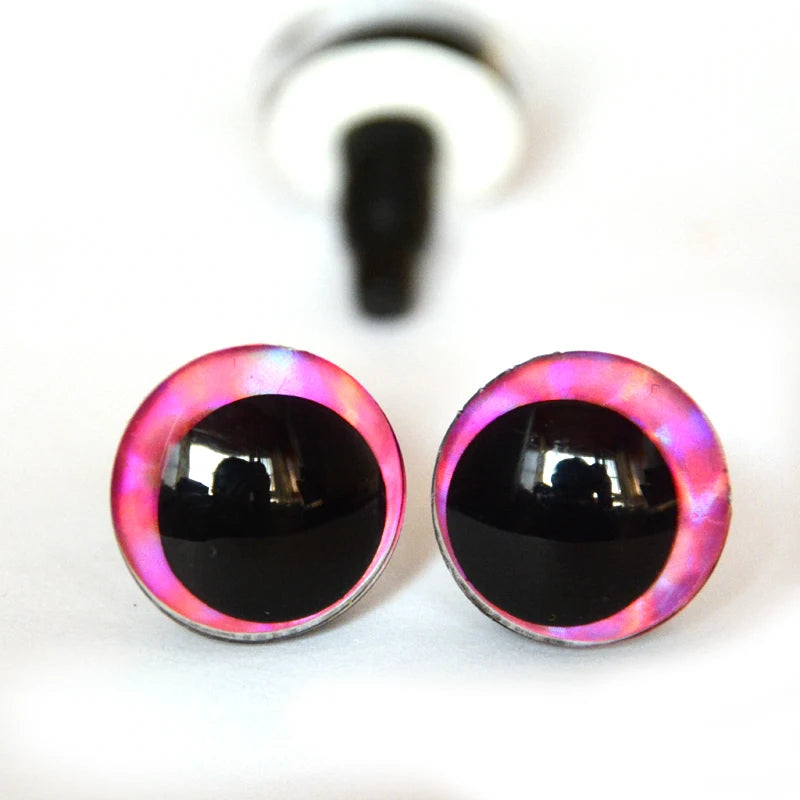 Doll Eyes Holographic Glitter Safety Eyes 12-30mm 20pcs Amigurumi Crochet