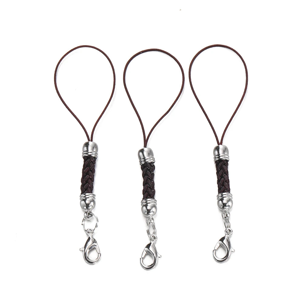 Keychain Cord Straps Lobster Clasps Jump Rings DIY Jewelry Making Craft Supplies