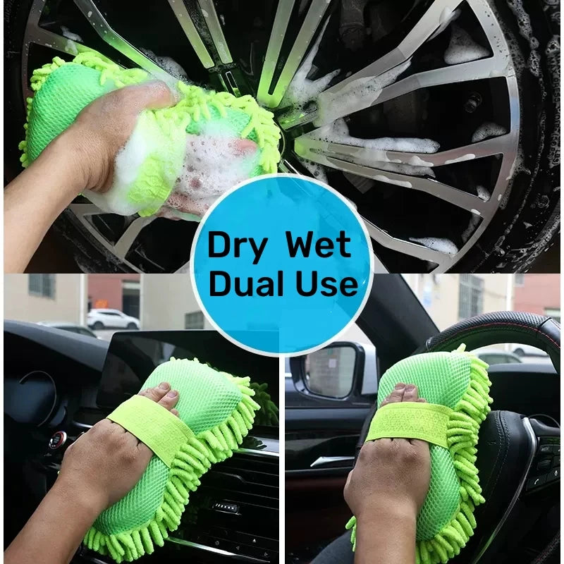 Microfiber Car Wash Sponge Cleaning Premium Quality Replacement Accessory