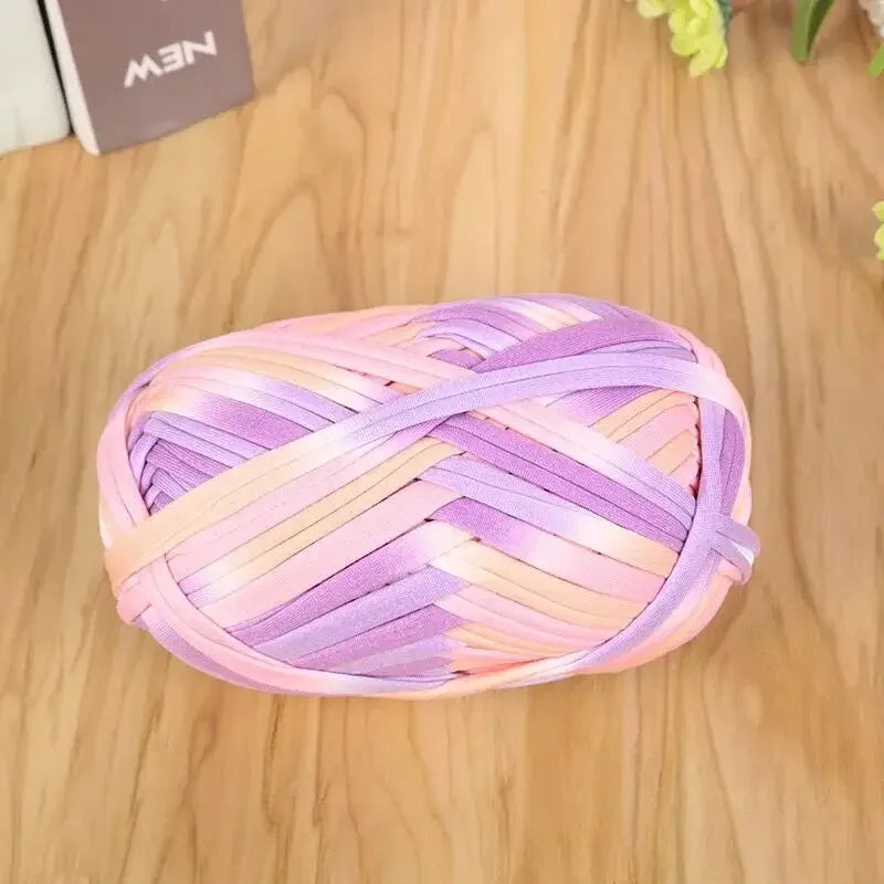 Yarn, Candy-Color Fabric Strip for Crochet Bags, Slippers & Handmade Crafts