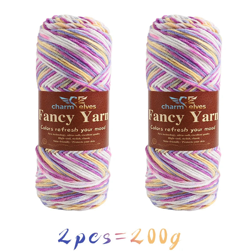 Yarn, Multicolor Gradient for Sweaters, Scarves, Hats, Gloves & Slippers