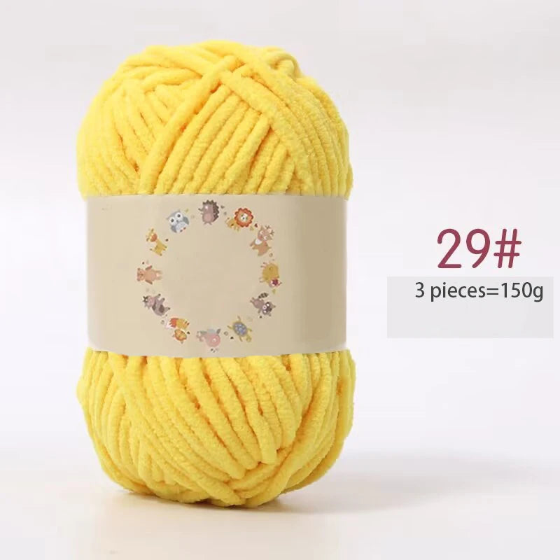 Yarn, Fine Chenille for Handmade Bear Crafts, Pillows, Sweaters & Scarves