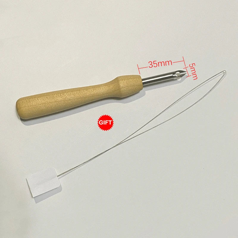 Punch Needle Tool, Adjustable Brass Needle for Embroidery & Rug Hooking