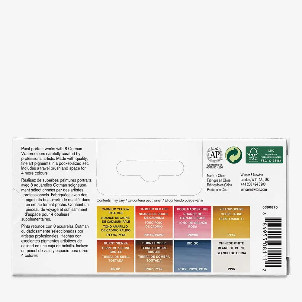 Winsor & Newton Cotman Watercolor Paint Set — Half Pan & Tube Sets