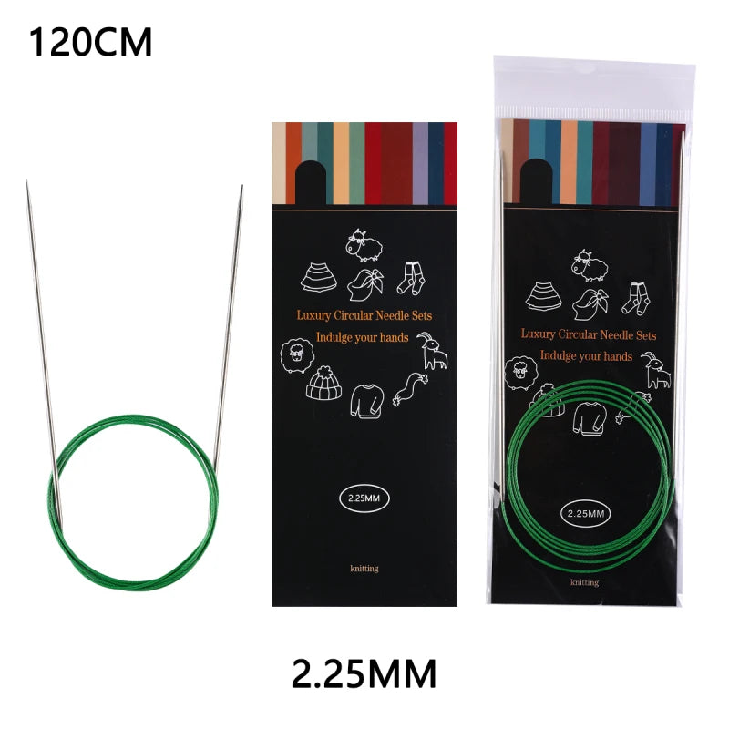 Knitting Needles, Stainless Steel Circular for Handmade Sweaters & Scarves