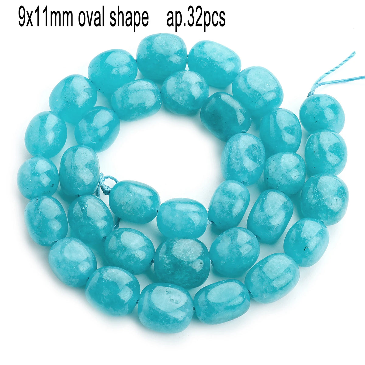 Stone Beads Amazonite-Style Faceted Mixed Shapes for DIY Jewelry Making