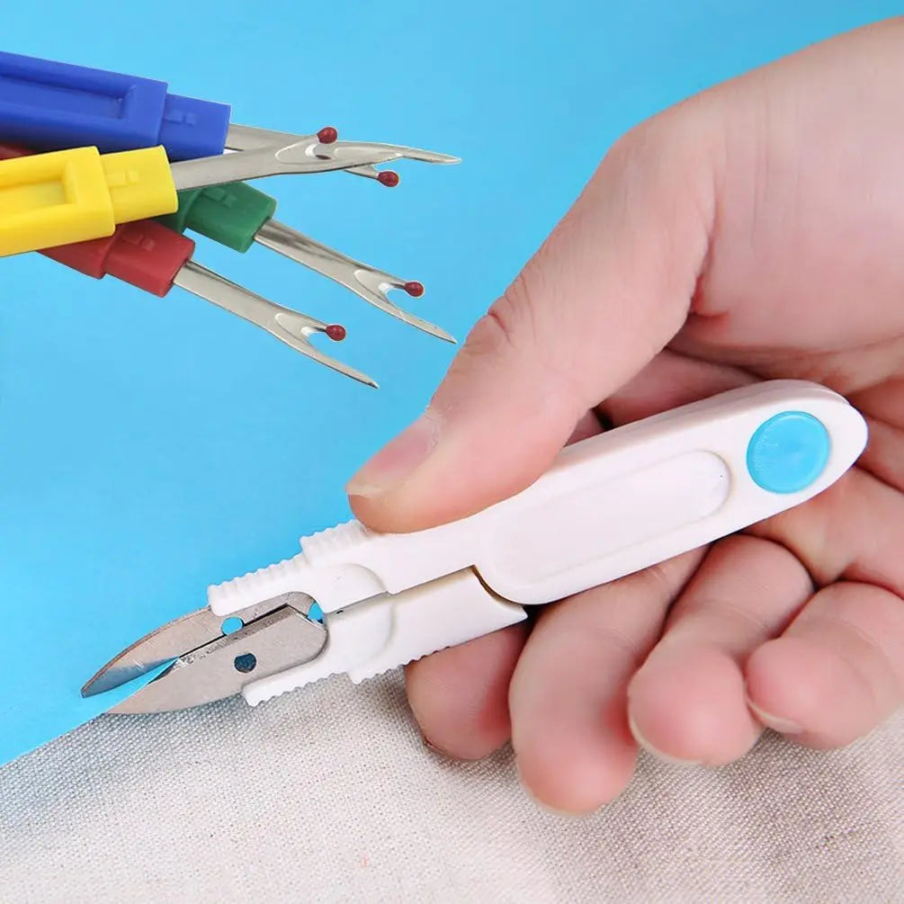 Seam Ripper Set with U-Shaped Thread Snips for Sewing & Embroidery Crafts