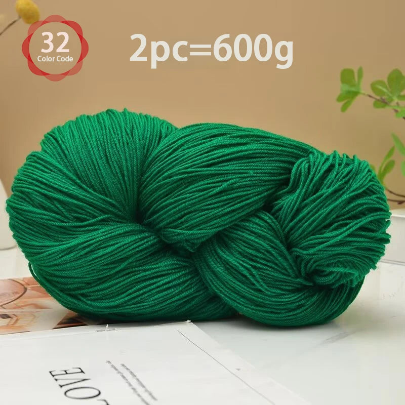 Yarn, Medium-Fine for Knitting Sweaters, Scarves, Vests & Handmade Blankets