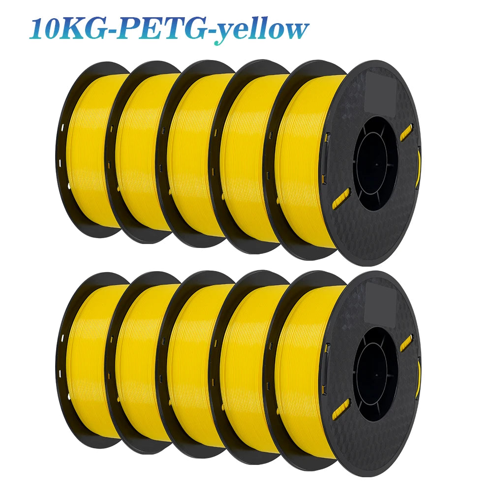 3D Printer Filament PLA & PETG 10KG 10 Rolls 1.75mm Mixed Colors KINGROON
