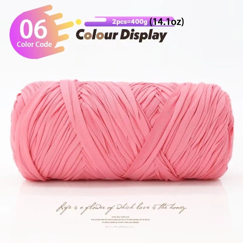 Yarn, Fabric Strip for Handmade Bags, Slippers, Hats & Storage Baskets