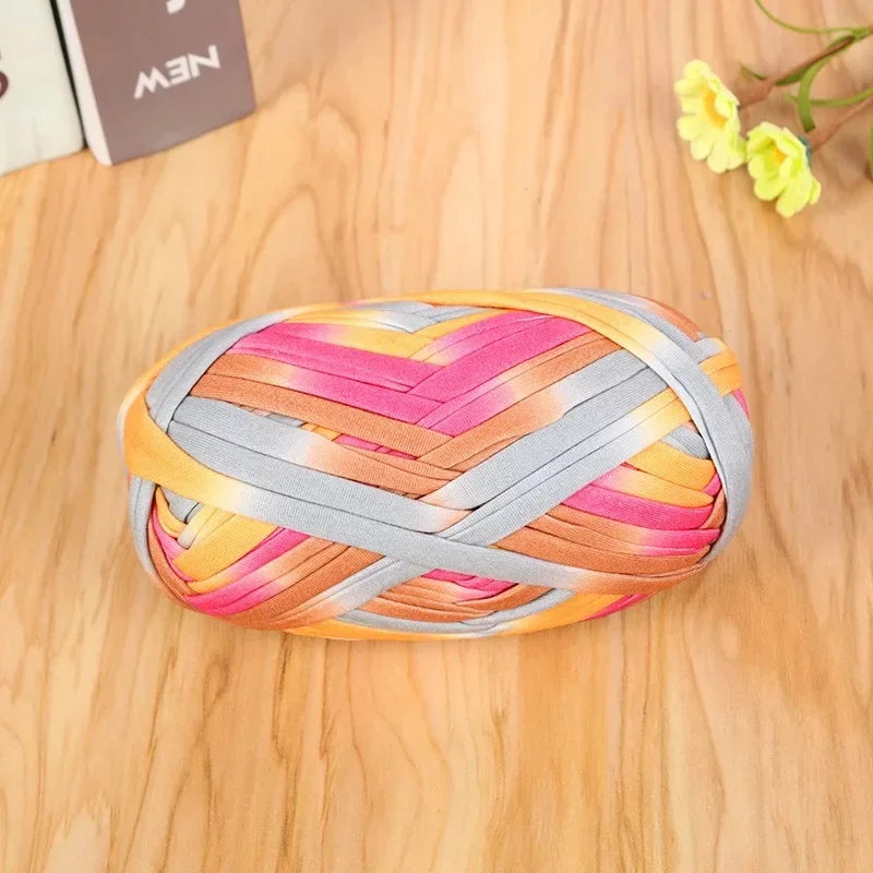 Yarn, Candy-Color Fabric Strip for Crochet Bags, Slippers & Handmade Crafts