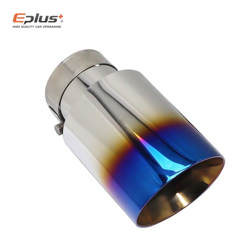 Angled Stainless Steel Exhaust Tail Pipe Tip | Roasted Blue | Multi-Size
