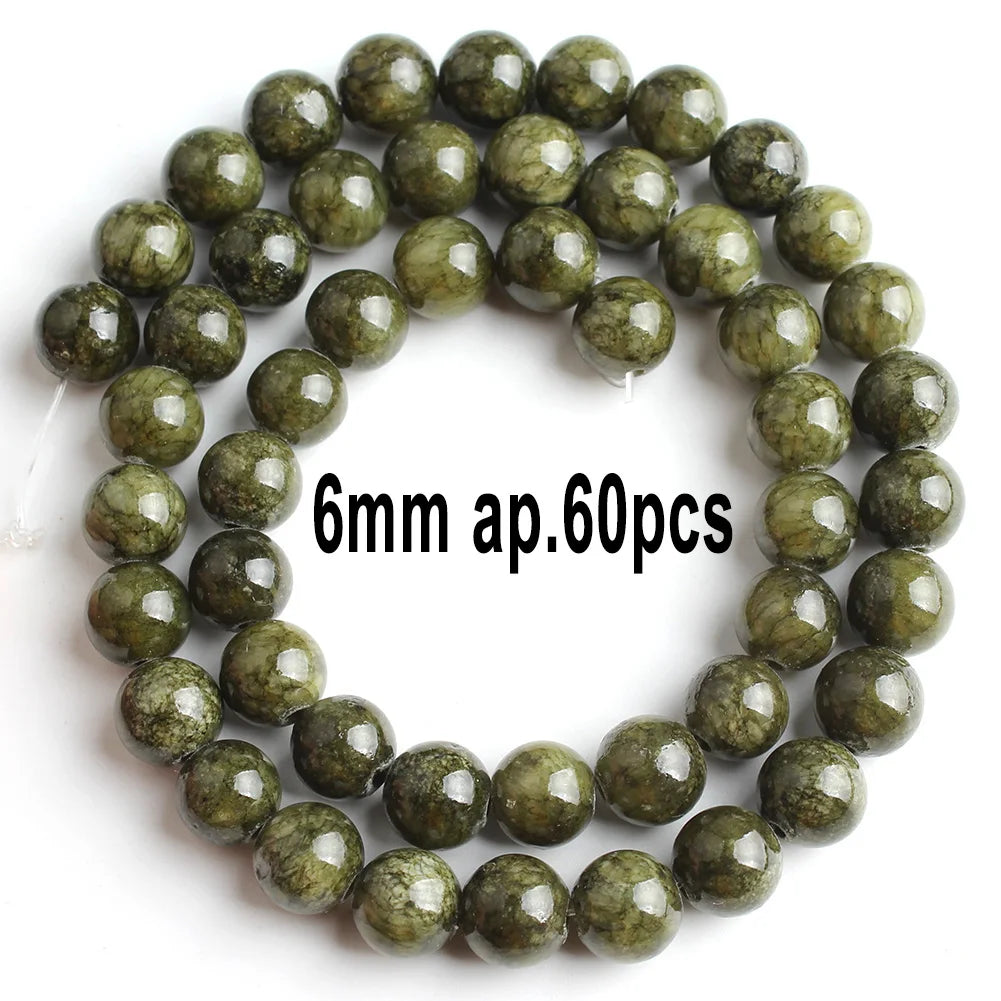 Stone Beads Green Jade-Style Faceted Mixed Shapes for DIY Jewelry Making