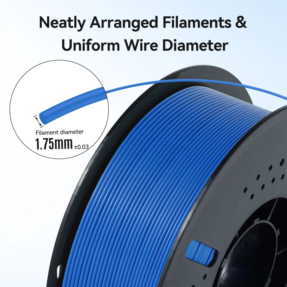KINGROON 10KG/22LBS Multicolor PLA Filament 1KG/Roll 1.75mm For 3D Printer Material for 3D Printing 3D Printer Filament Free Shipping