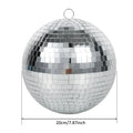 Disco Mirror Ball 7.87 in (20cm), Glass, Hanging, Party & Stage