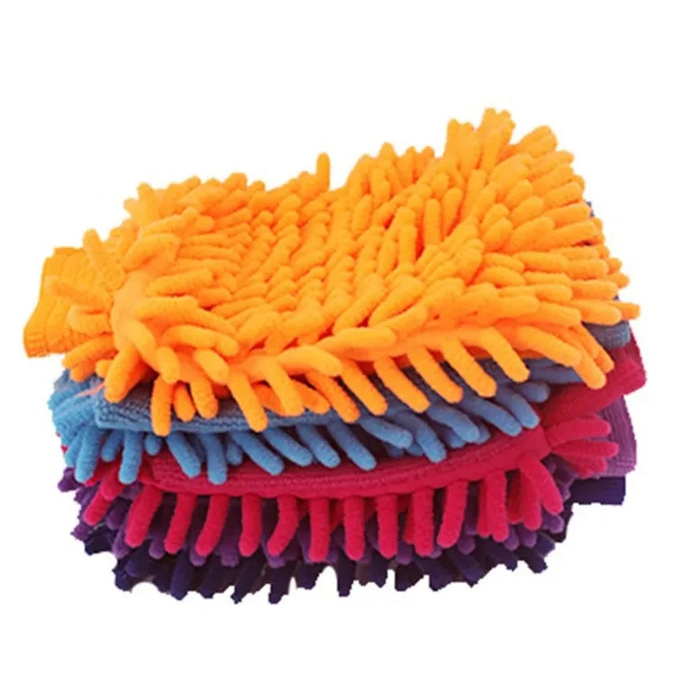Car Wash Gloves Chenille Coral Premium Quality Replacement Accessory