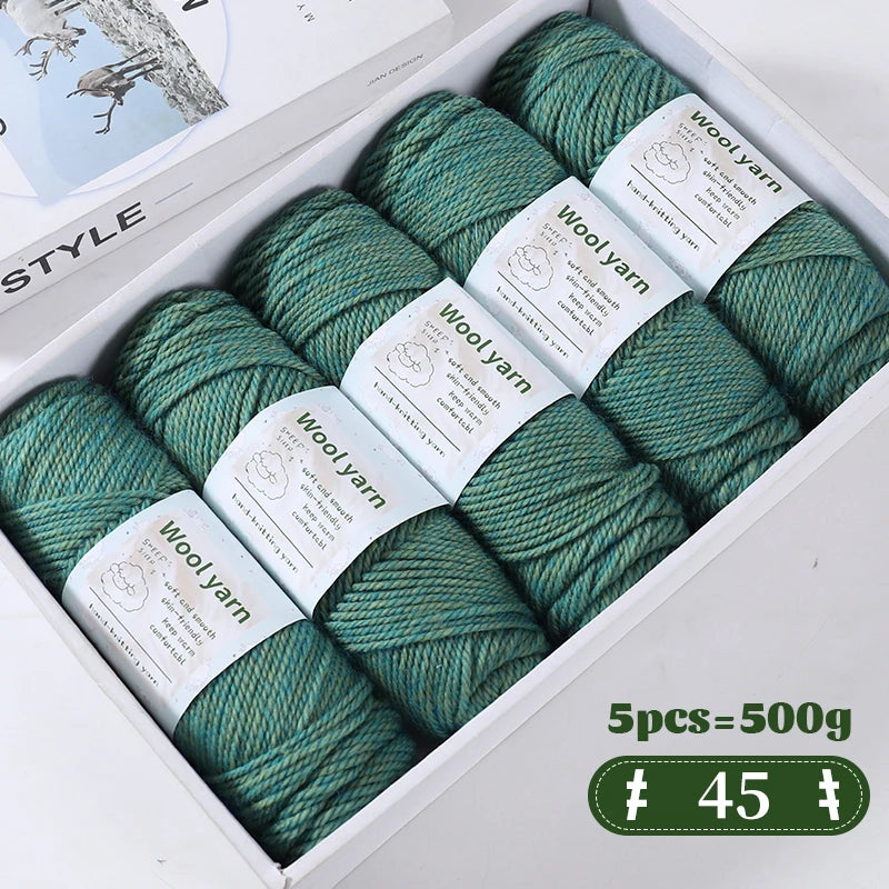 Yarn, Thick Rainbow Gradient for Coats, Scarves, Gloves & Creative Knitwear
