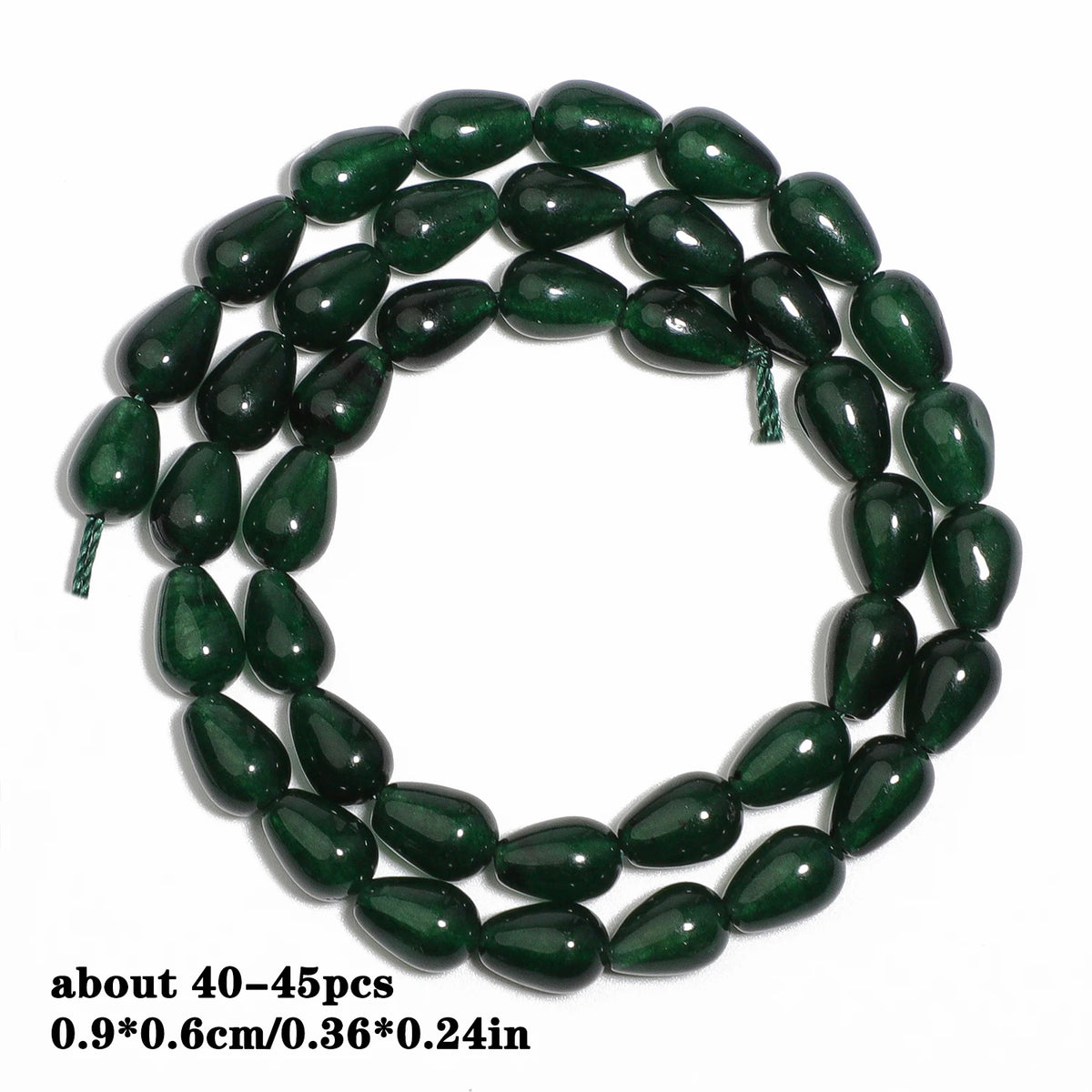 Stone Beads Green Chalcedony-Style Mixed Shapes for DIY Jewelry Making
