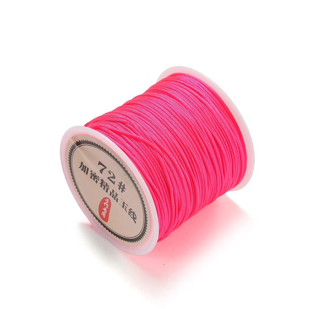 Beading Cord Nylon Chinese Knot Bracelet Braided String Tassel Craft Supplies