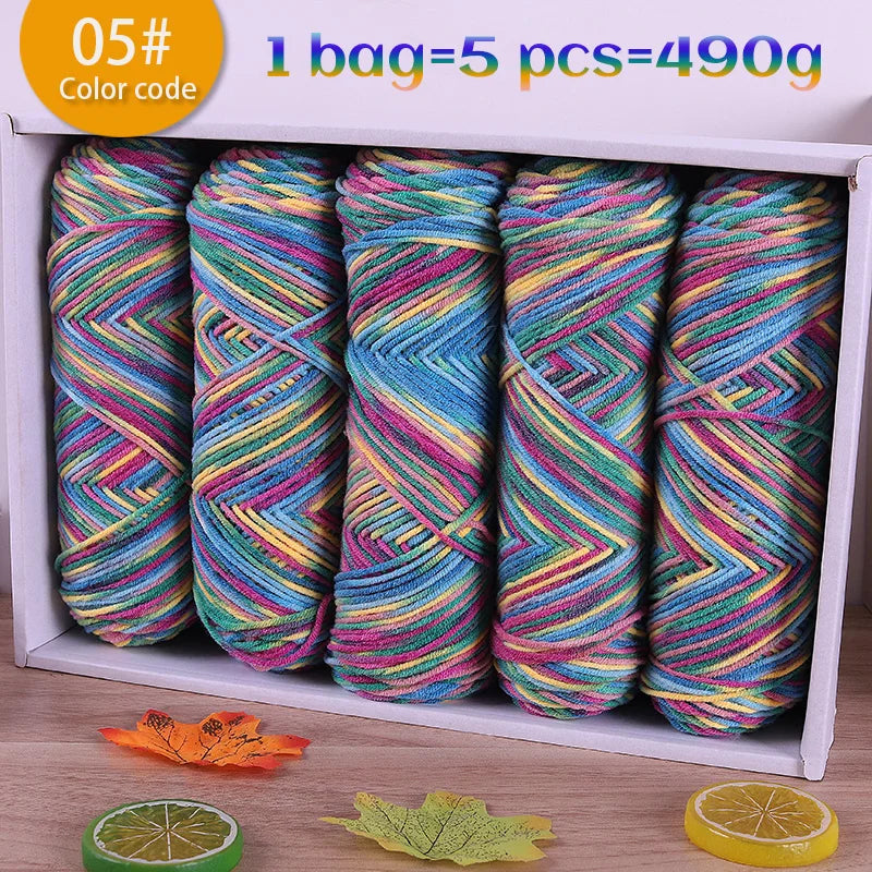 Yarn, Color Gradient for Knitting Sweaters, Scarves, Hats & Handmade Gifts