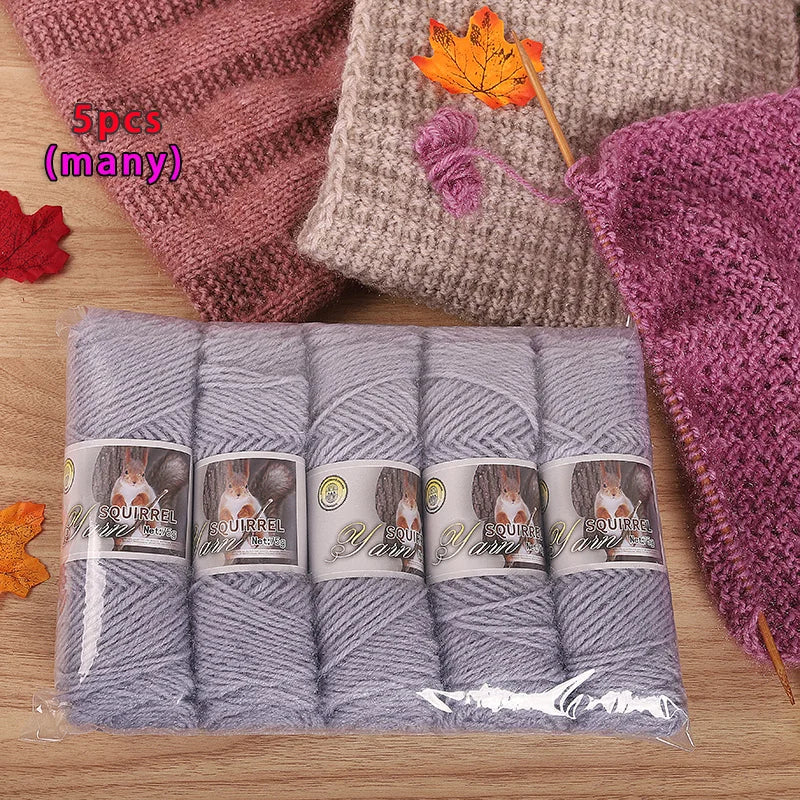 Yarn, Thick Textured for Handmade Hats, Scarves, Coats & Creative Gifts