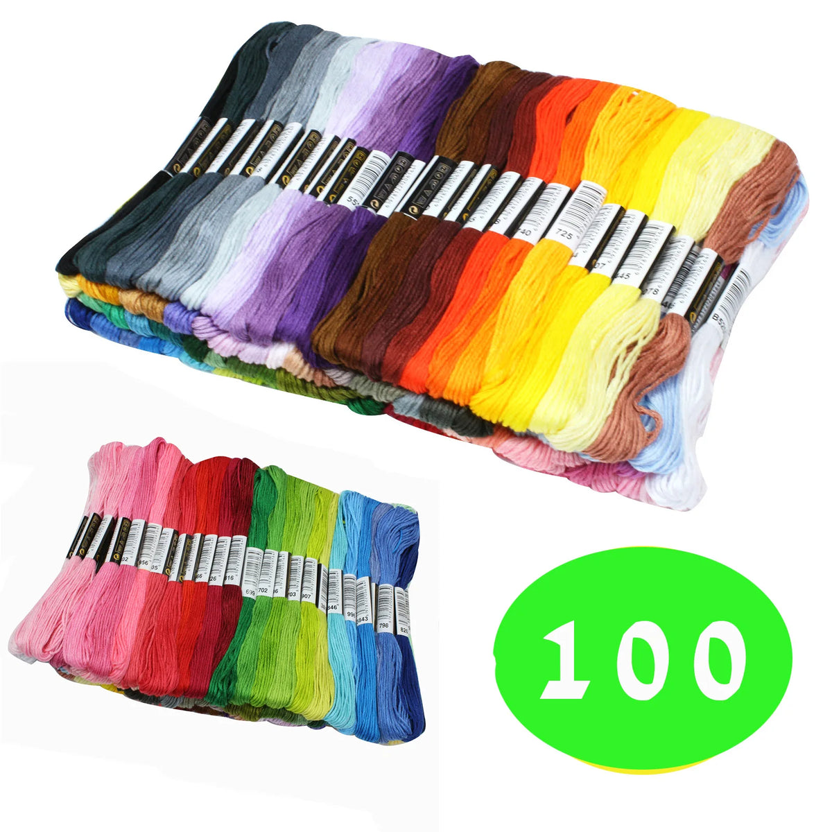 Embroidery Floss, Color Packs for Cross-Stitch, Sewing & Needlework Crafts