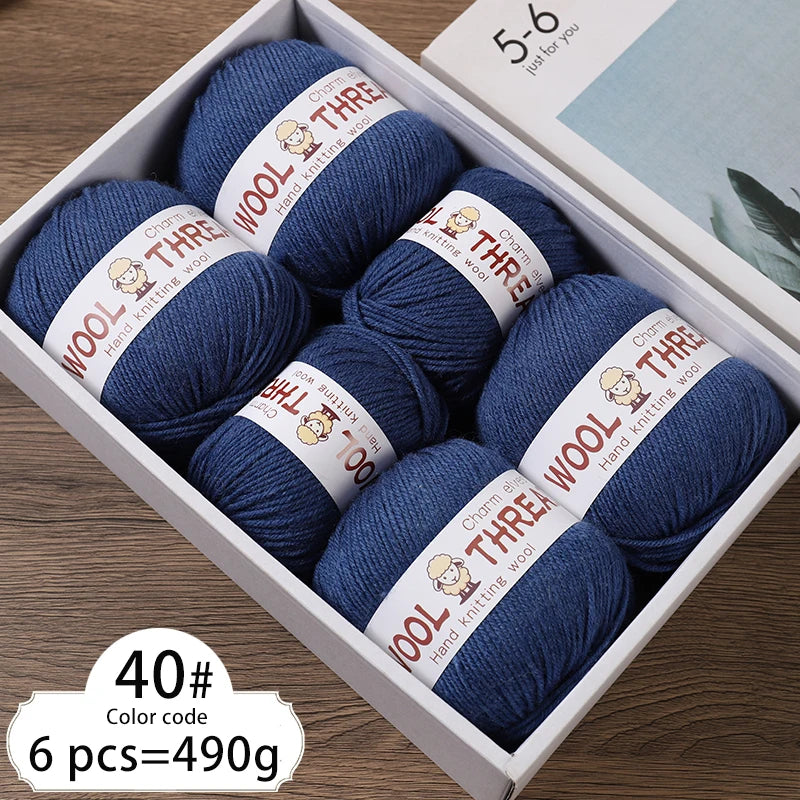 Yarn, Medium-Coarse for Knitting Sweaters, Scarves, Hats & Winter Crafts