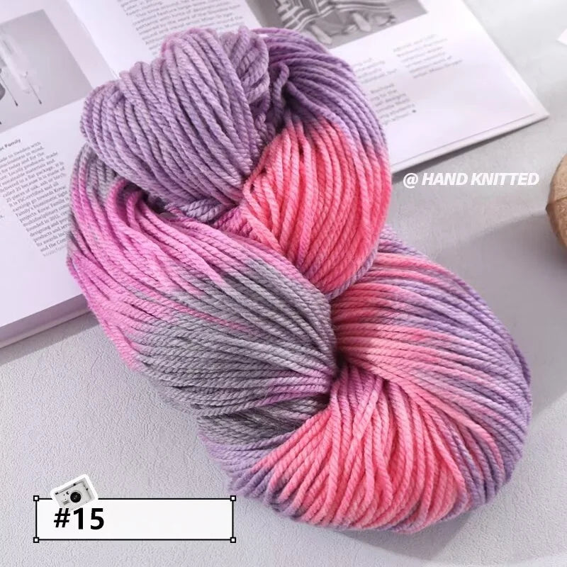 Yarn, Chunky Color Gradient for Handmade Coats, Scarves, Hats & Gloves
